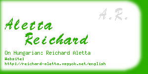 aletta reichard business card